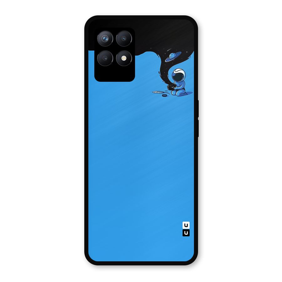 Astronaut Creativity Paint Sky Metal Back Case for Realme 8i
