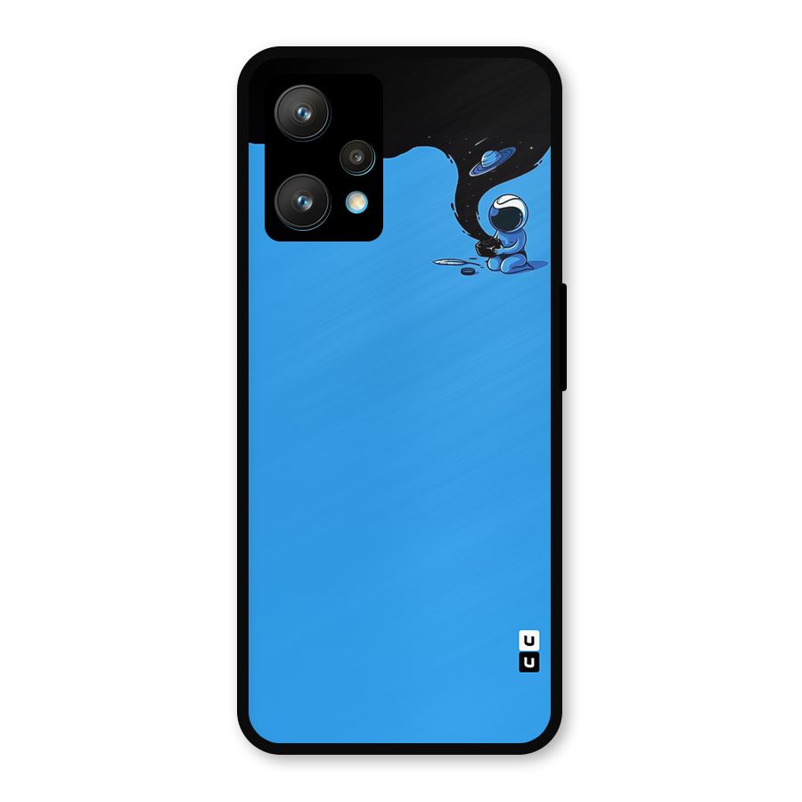 Astronaut Creativity Paint Sky Metal Back Case for Realme 9 Pro Plus 5G