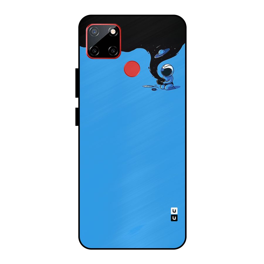 Astronaut Creativity Paint Sky Metal Back Case for Realme C12