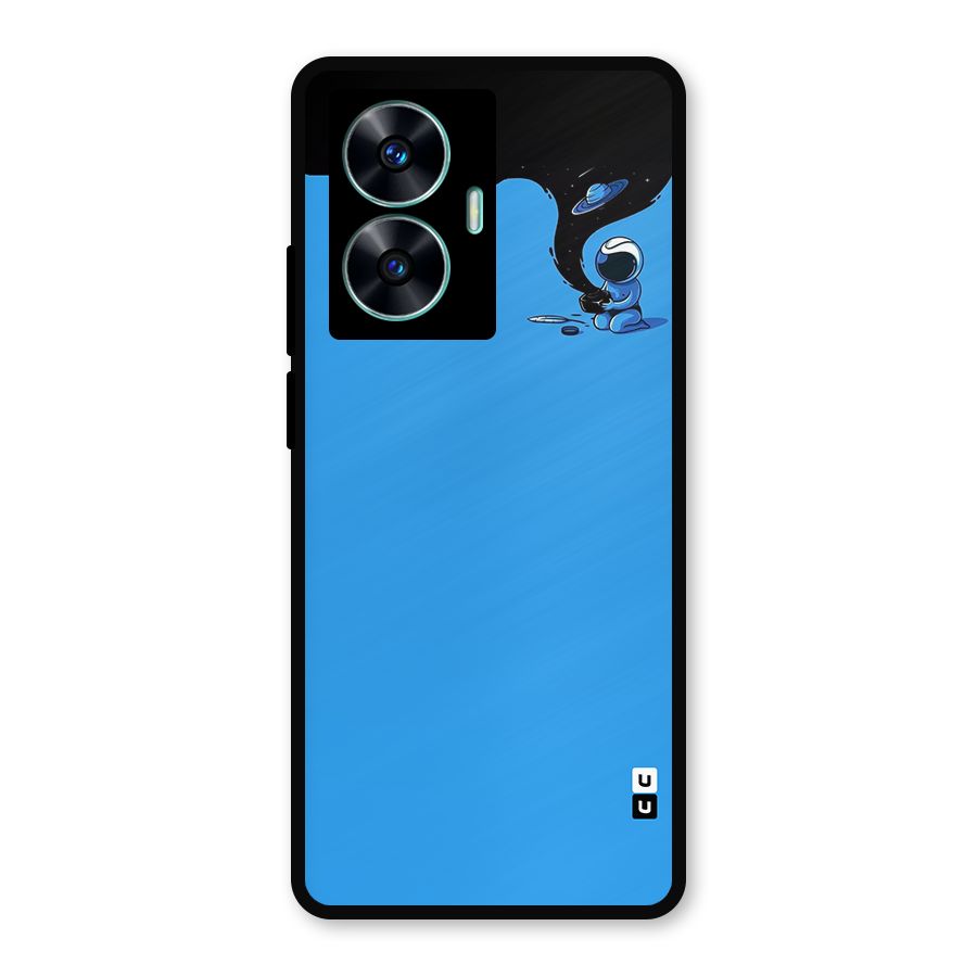 Astronaut Creativity Paint Sky Metal Back Case for Realme C55