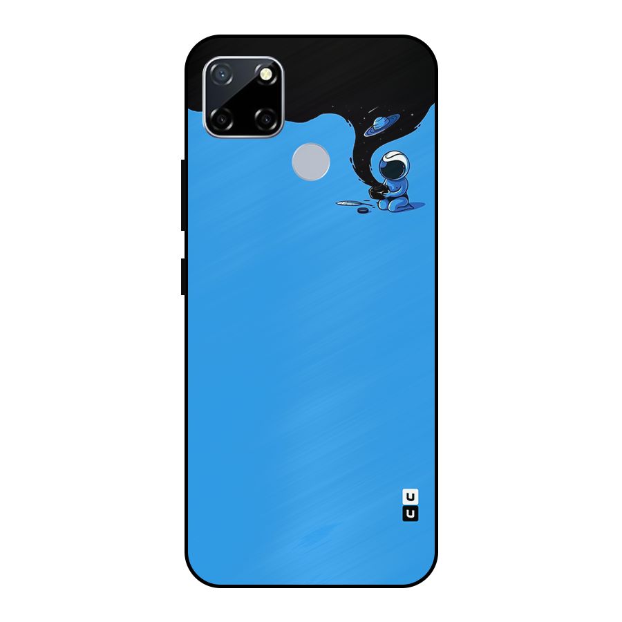 Astronaut Creativity Paint Sky Metal Back Case for Realme Narzo 30A