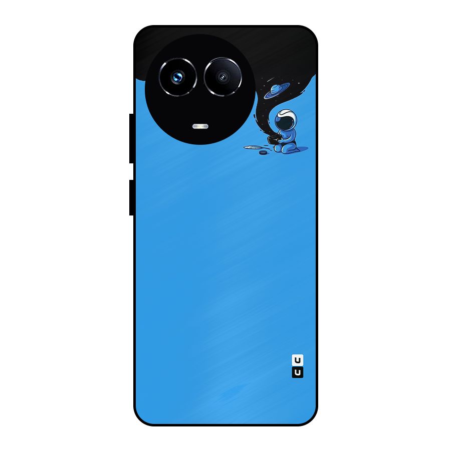 Astronaut Creativity Paint Sky Metal Back Case for Realme Narzo 60X