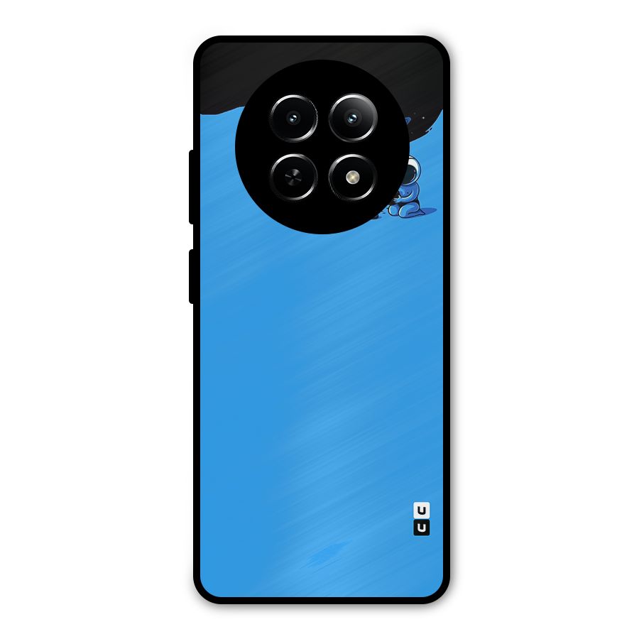 Astronaut Creativity Paint Sky Metal Back Case for Realme Narzo 70x 5G