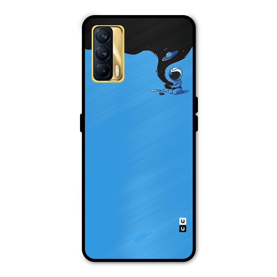 Astronaut Creativity Paint Sky Metal Back Case for Realme X7