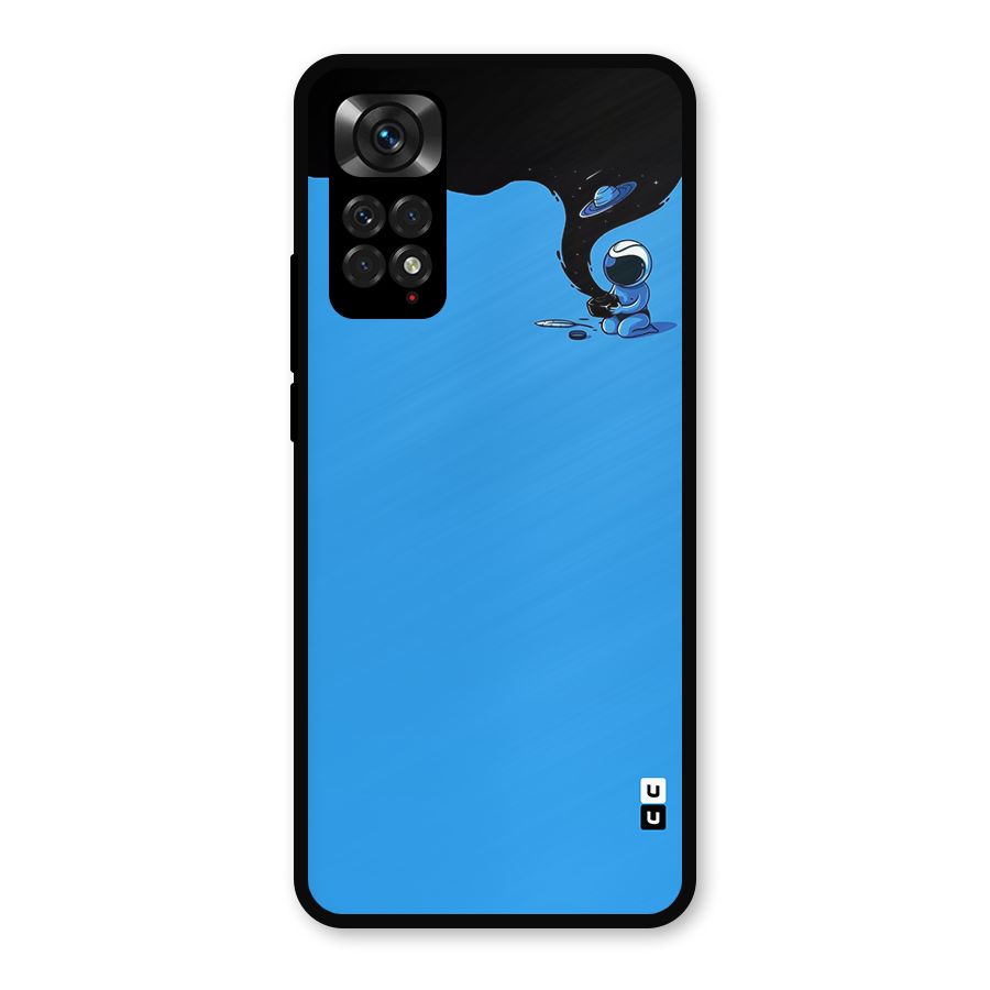 Astronaut Creativity Paint Sky Metal Back Case for Redmi Note 11s