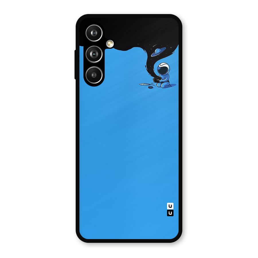 Astronaut Creativity Paint Sky Metal Back Case for Samsung Galaxy M54