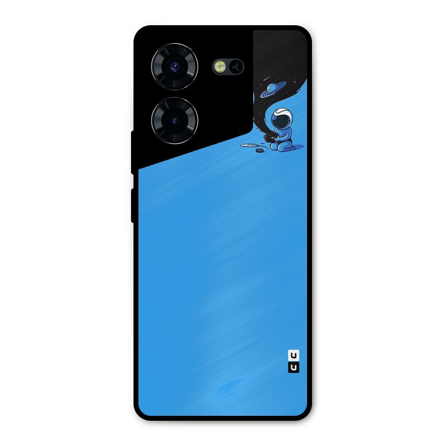 Astronaut Creativity Paint Sky Metal Back Case for Tecno Pova 5 Pro 5G