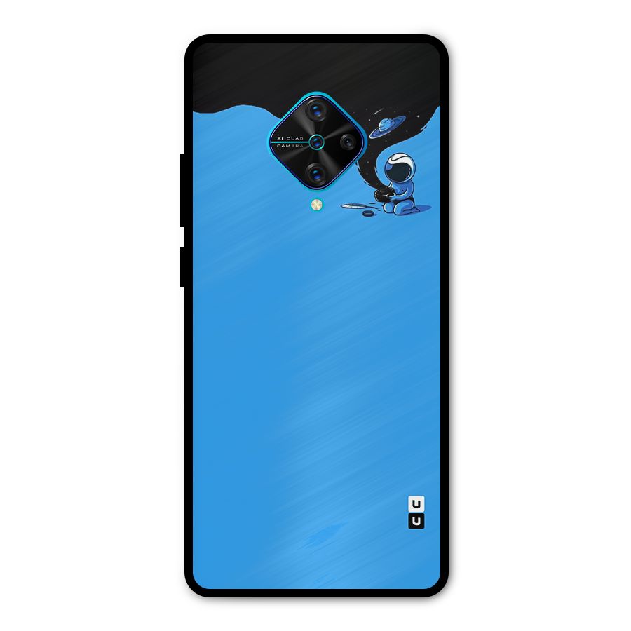 Astronaut Creativity Paint Sky Metal Back Case for Vivo S1 Pro