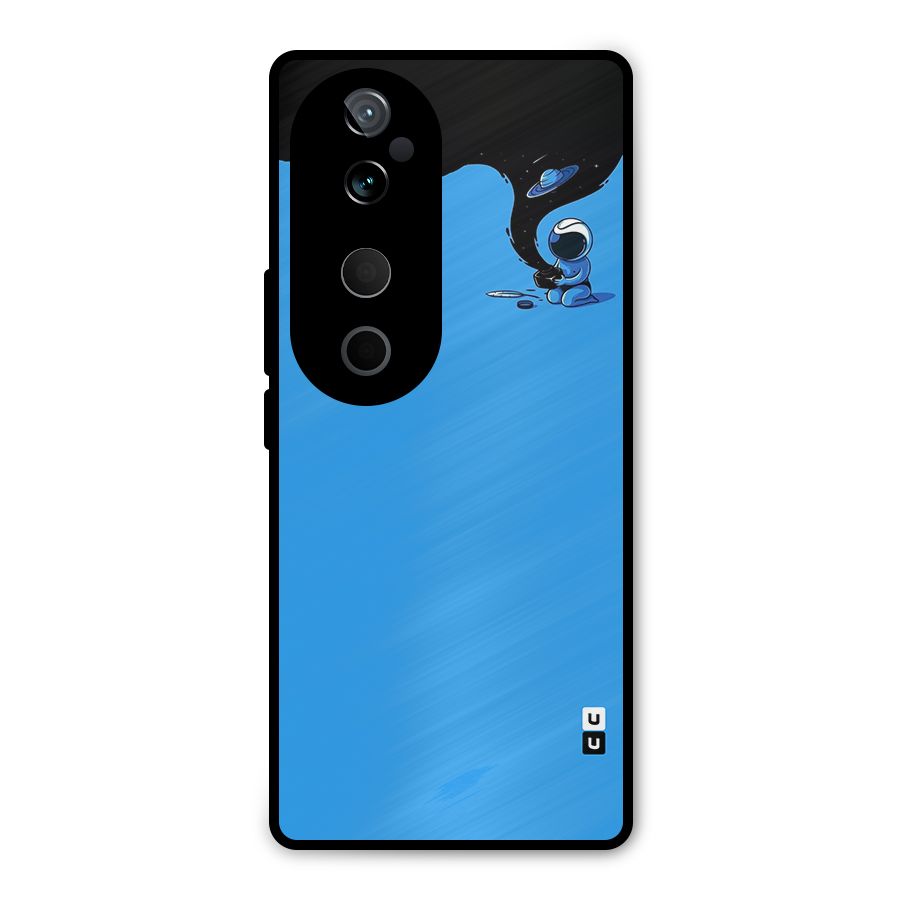 Astronaut Creativity Paint Sky Metal Back Case for Vivo T3 Ultra