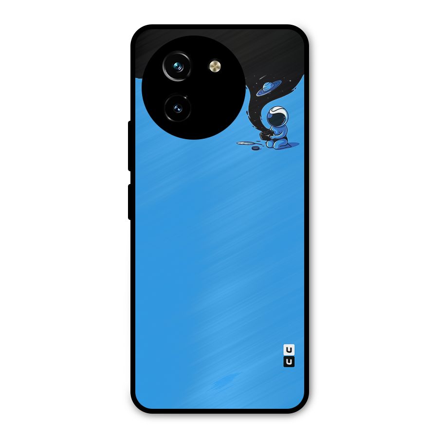 Astronaut Creativity Paint Sky Metal Back Case for Vivo T3x