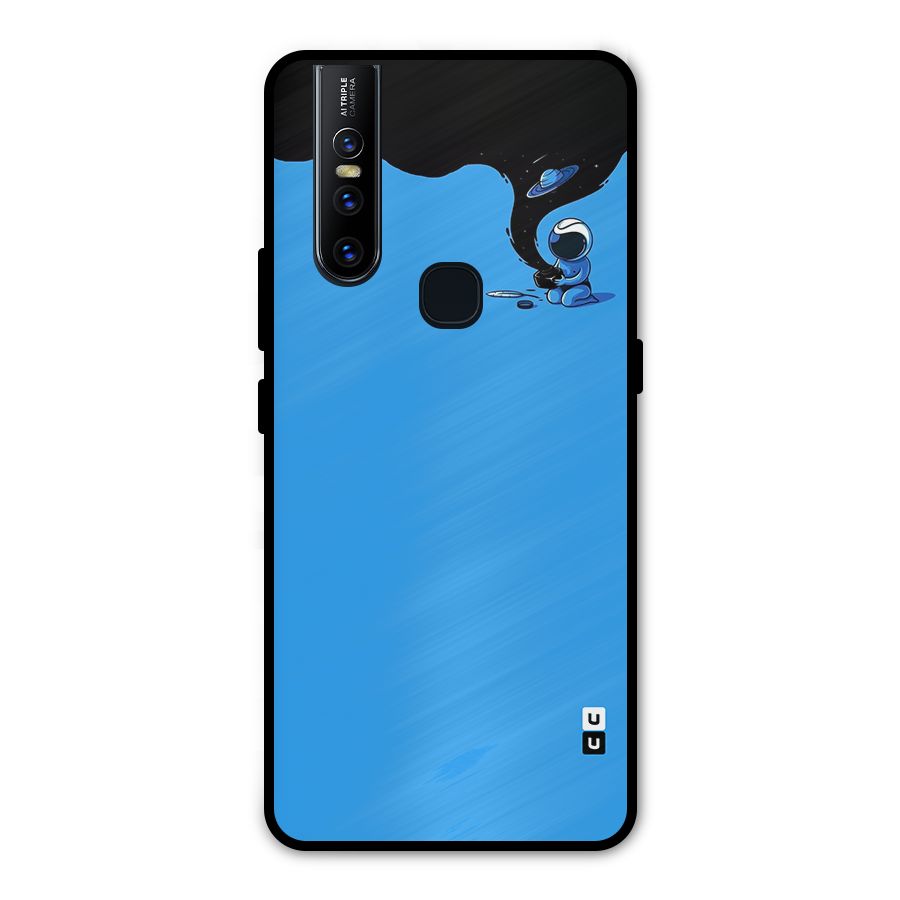 Astronaut Creativity Paint Sky Metal Back Case for Vivo V15