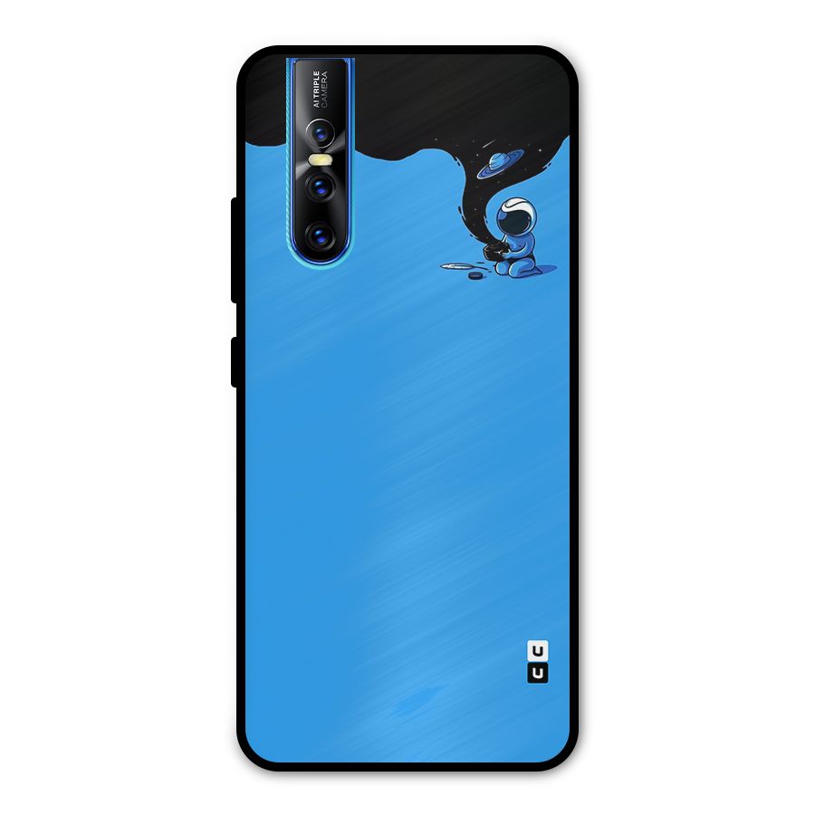 Astronaut Creativity Paint Sky Metal Back Case for Vivo V15 Pro
