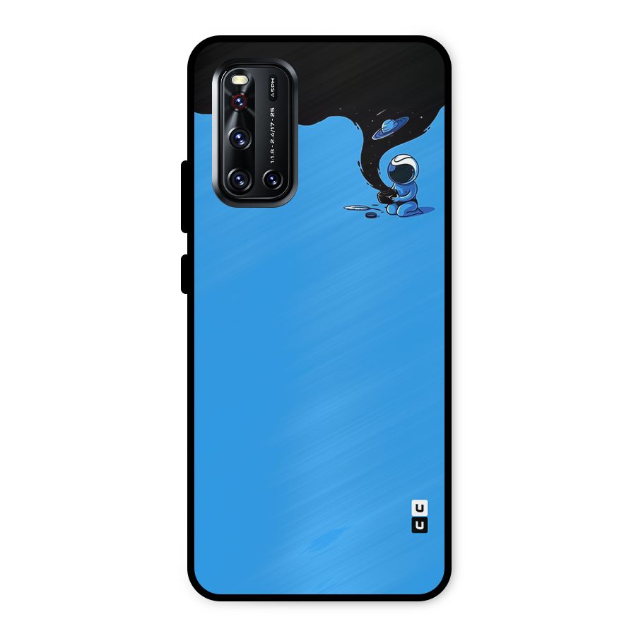 Astronaut Creativity Paint Sky Metal Back Case for Vivo V19