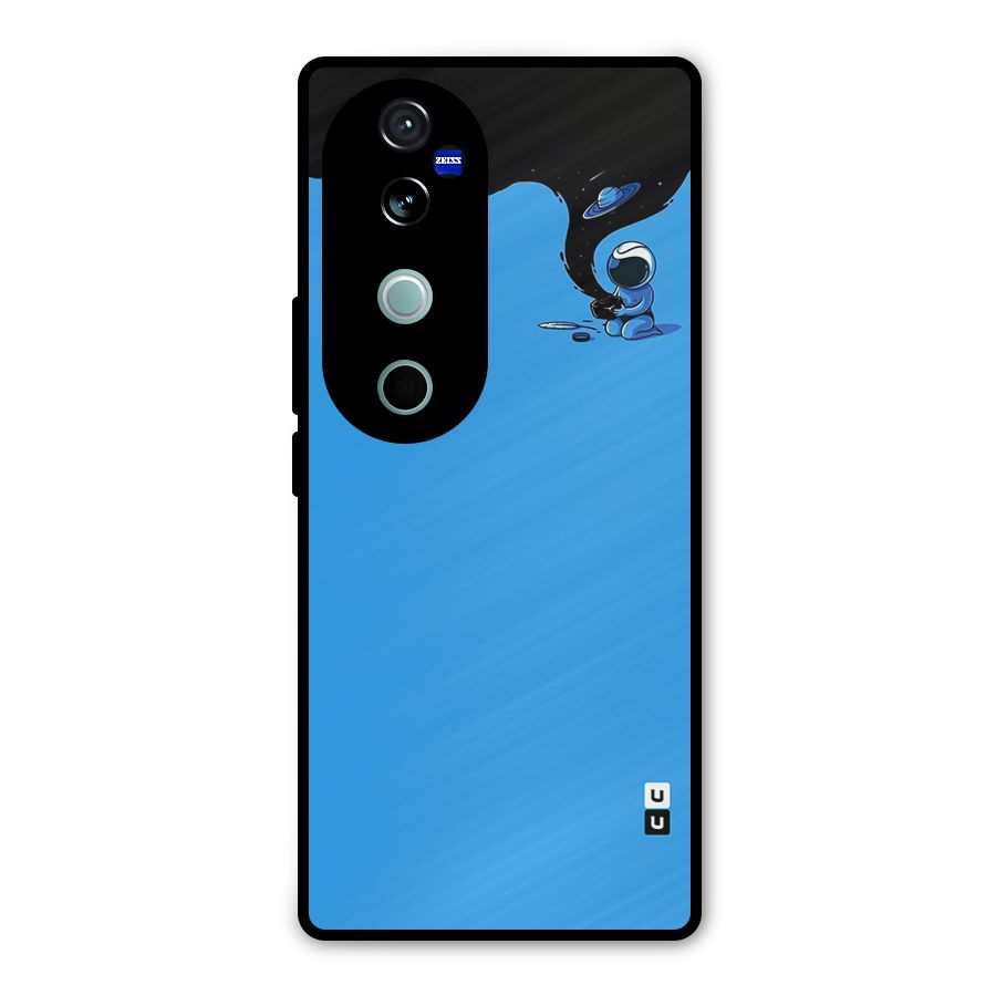 Astronaut Creativity Paint Sky Metal Back Case for Vivo V40