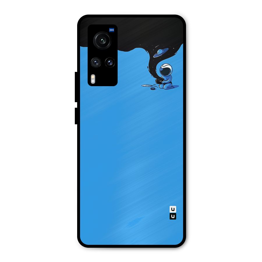 Astronaut Creativity Paint Sky Metal Back Case for Vivo X60