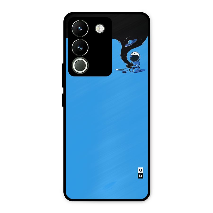 Astronaut Creativity Paint Sky Metal Back Case for Vivo Y200