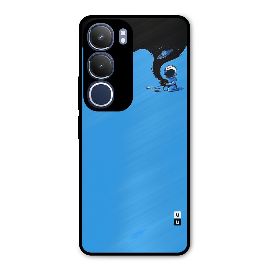 Astronaut Creativity Paint Sky Metal Back Case for Vivo Y29