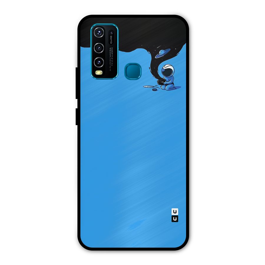 Astronaut Creativity Paint Sky Metal Back Case for Vivo Y30