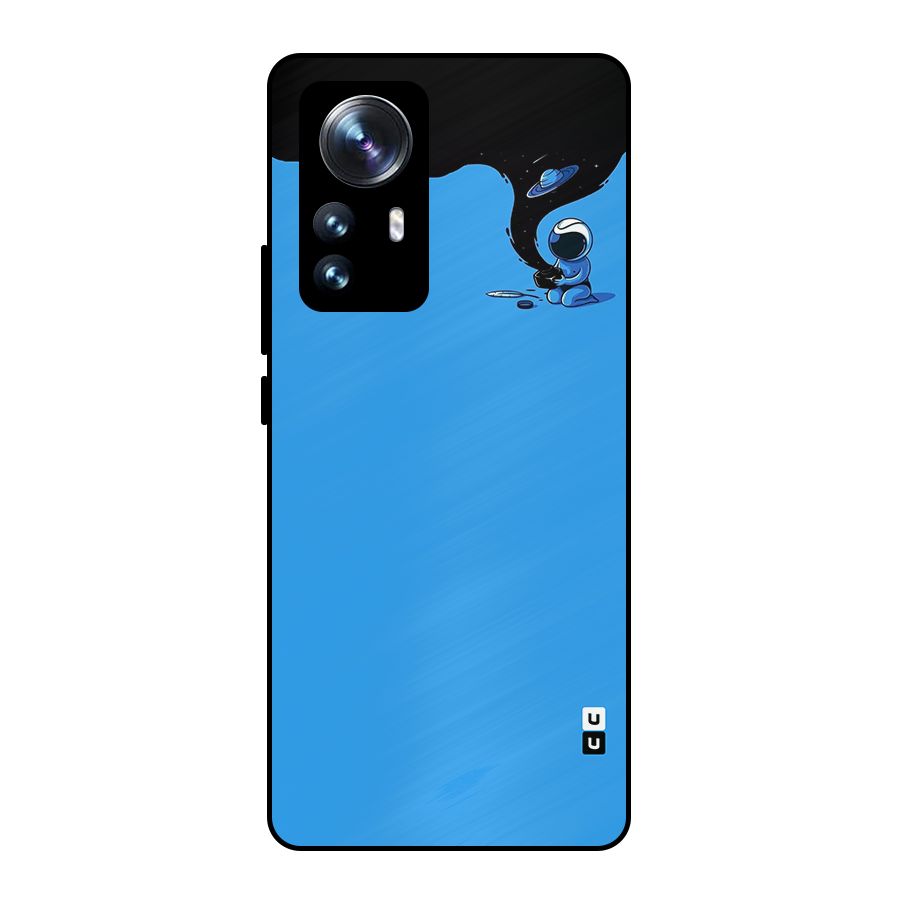 Astronaut Creativity Paint Sky Metal Back Case for Xiaomi 12 Pro