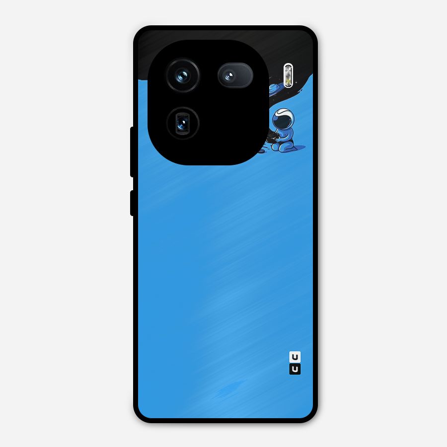 Astronaut Creativity Paint Sky Metal Back Case for iQOO 12
