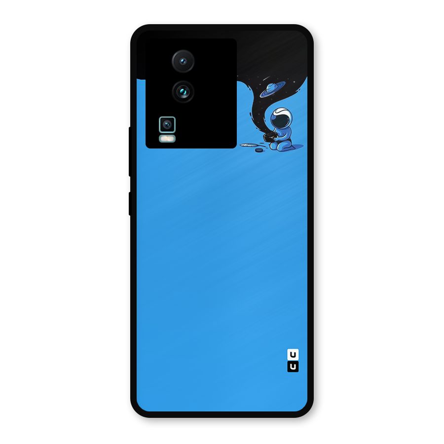 Astronaut Creativity Paint Sky Metal Back Case for iQOO Neo 7