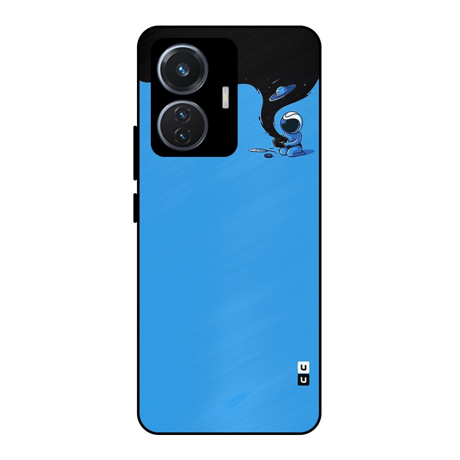 Astronaut Creativity Paint Sky Metal Back Case for iQOO Z6 44W