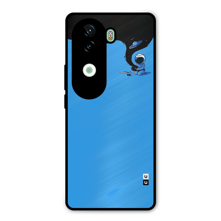 Astronaut Creativity Paint Sky Metal Back Case for iQOO Z9s