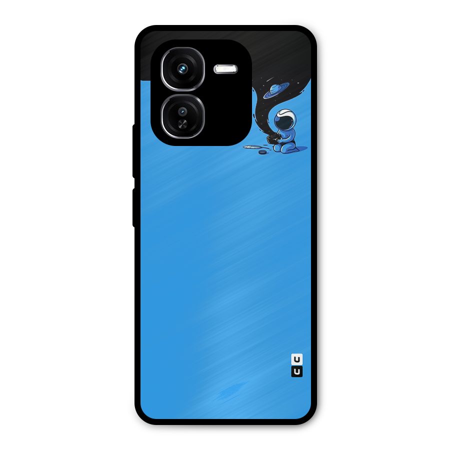 Astronaut Creativity Paint Sky Metal Back Case for iQOO Z9x