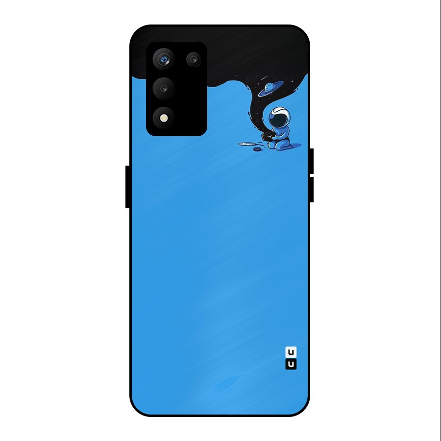 Astronaut Creativity Paint Sky Metal Back Case for realme 9 5G SE