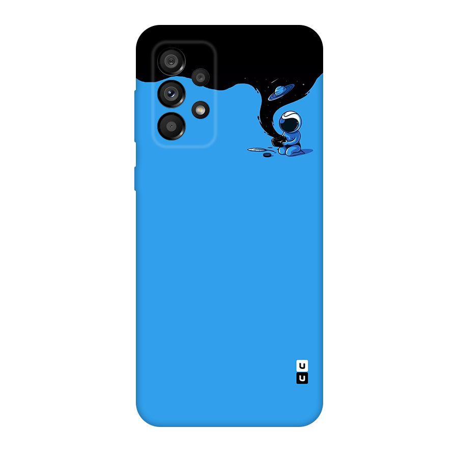 Astronaut Creativity Paint Sky Original Polycarbonate Back Case for Galaxy A73 5G