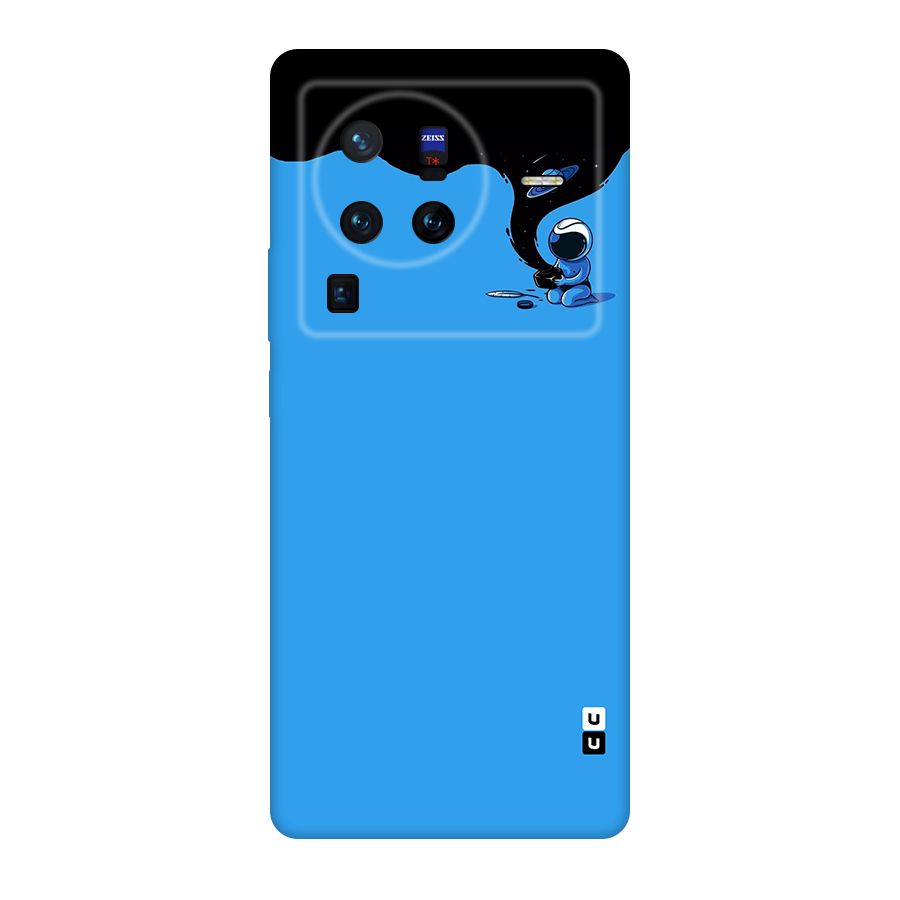 Astronaut Creativity Paint Sky Original Polycarbonate Back Case for Vivo X80