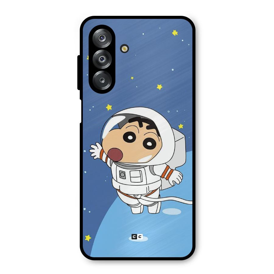 Astronaut Shinchan Metal Back Case for Galaxy A26