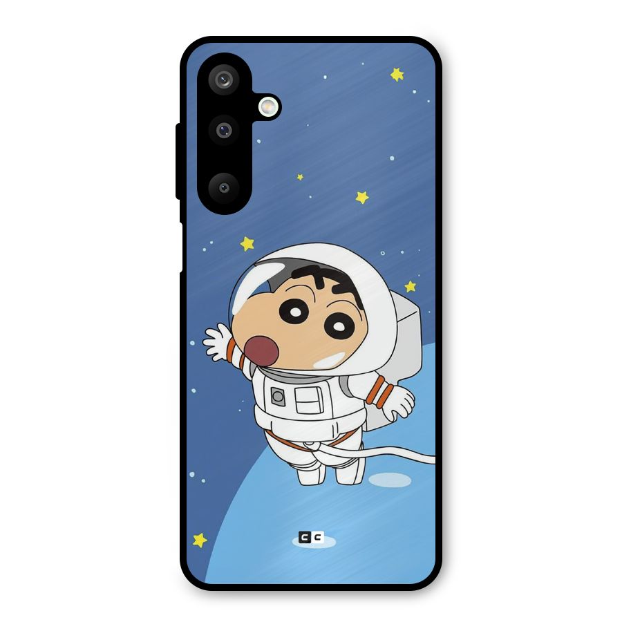 Astronaut Shinchan Metal Back Case for Galaxy M16