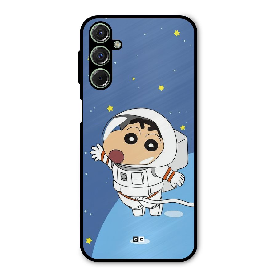 Astronaut Shinchan Metal Back Case for Galaxy M34