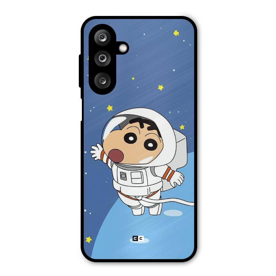 Astronaut Shinchan Metal Back Case for Galaxy M36