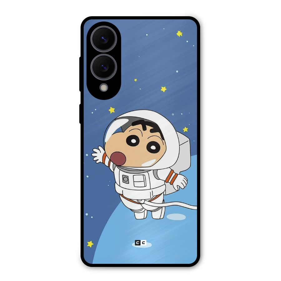 Astronaut Shinchan Metal Back Case for Galaxy S25 Edge