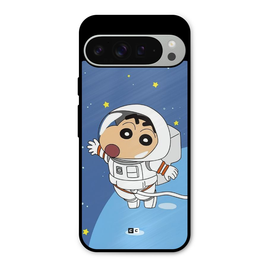Astronaut Shinchan Metal Back Case for Google Pixel 9 Pro XL