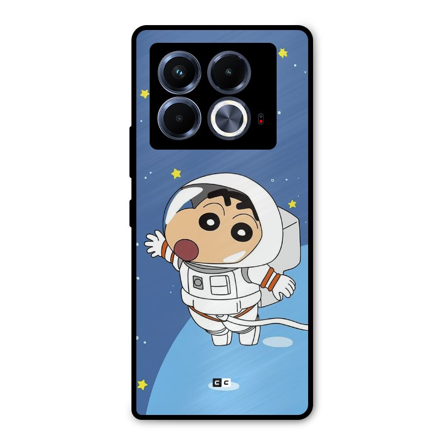 Astronaut Shinchan Metal Back Case for Infinix Note 40 5G