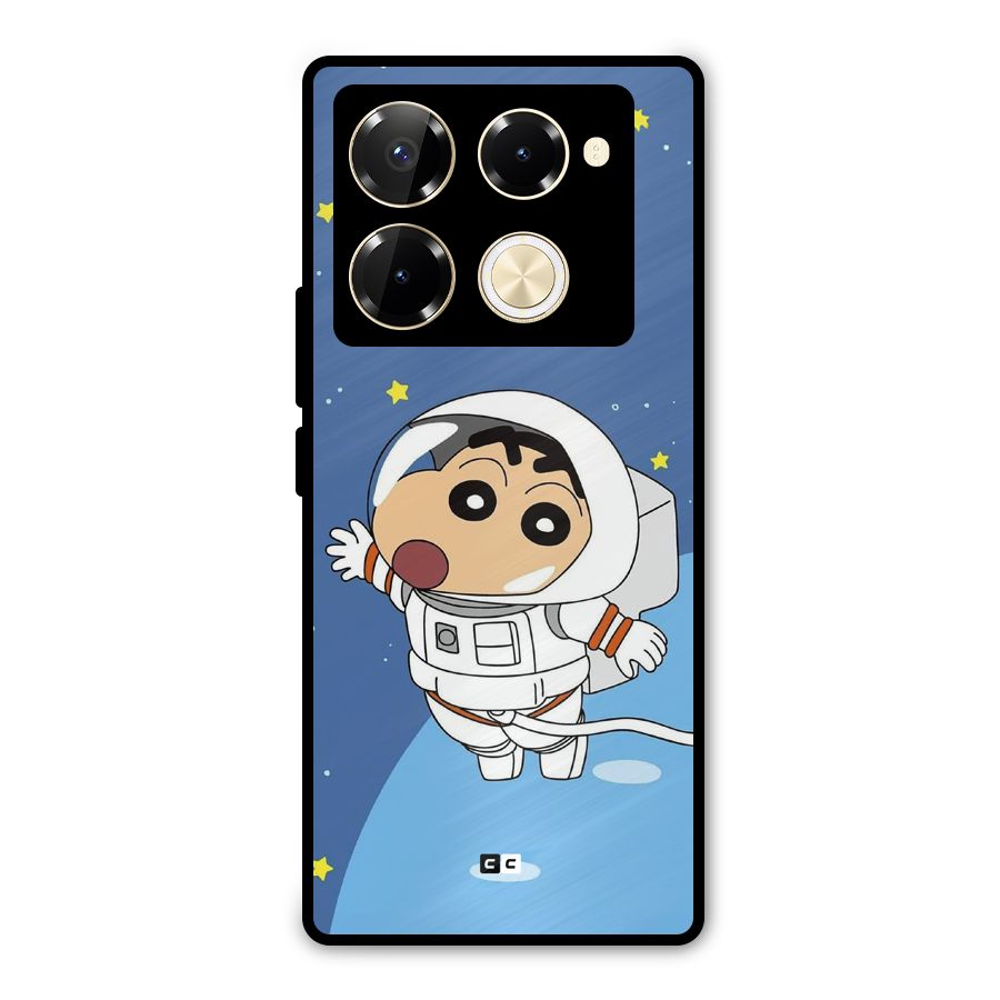Astronaut Shinchan Metal Back Case for Infinix Note 40 Pro Plus