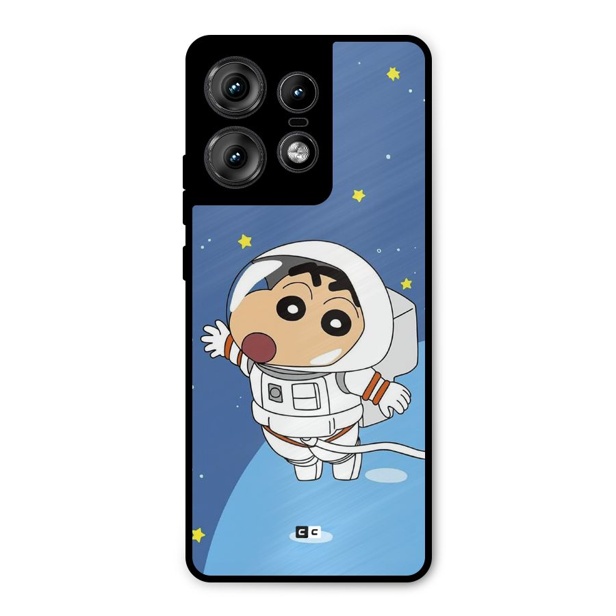 Astronaut Shinchan Metal Back Case for Motorola Edge 50 Pro