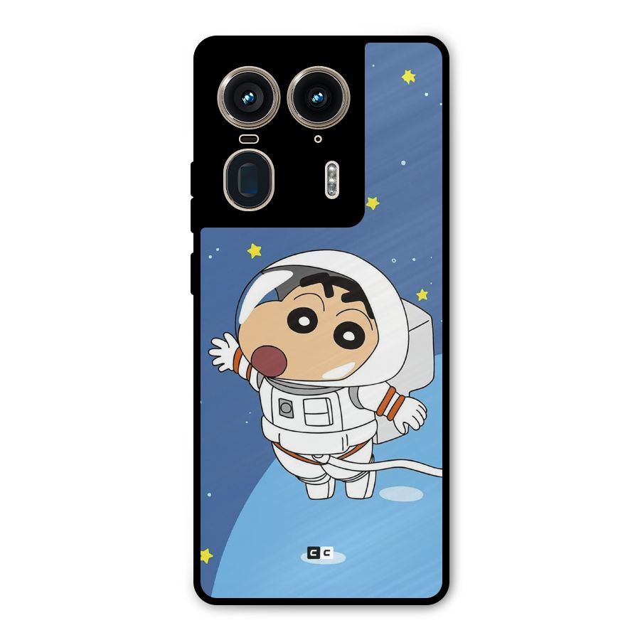 Astronaut Shinchan Metal Back Case for Motorola Edge 50 Ultra