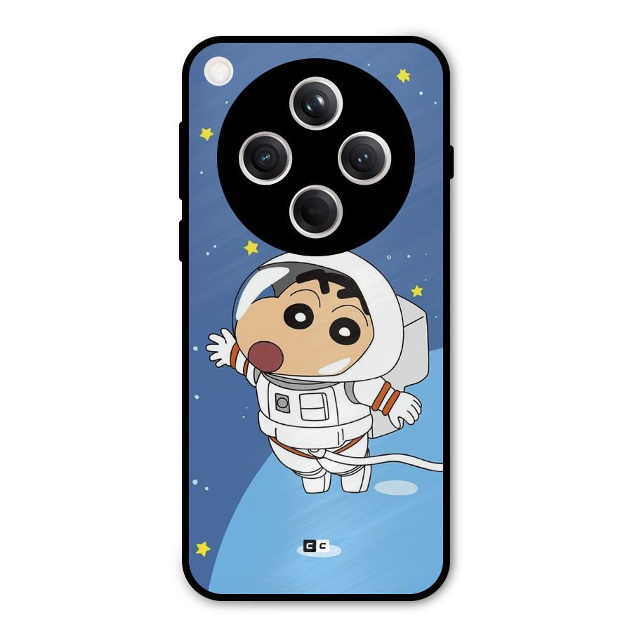 Astronaut Shinchan Metal Back Case for Oppo Find X8