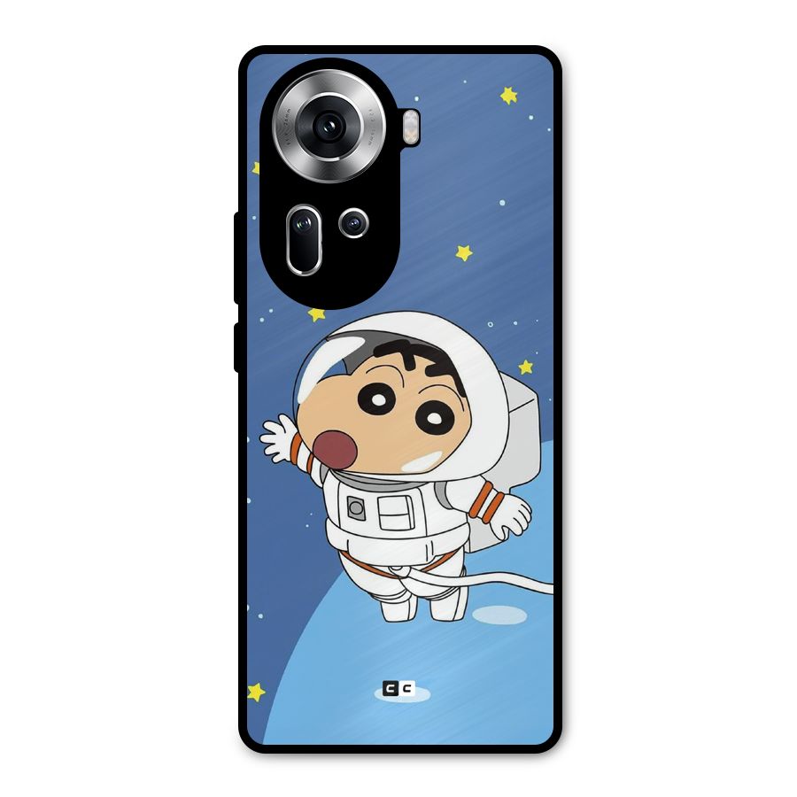 Astronaut Shinchan Metal Back Case for Oppo Reno11 5G
