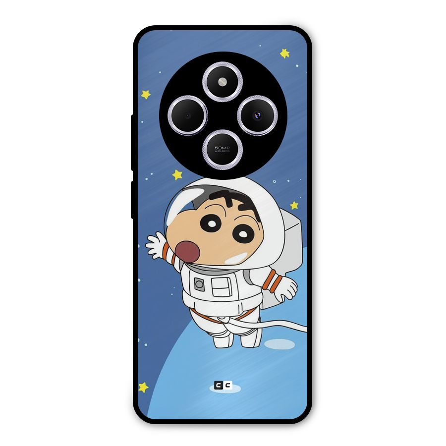 Astronaut Shinchan Metal Back Case for Poco M7