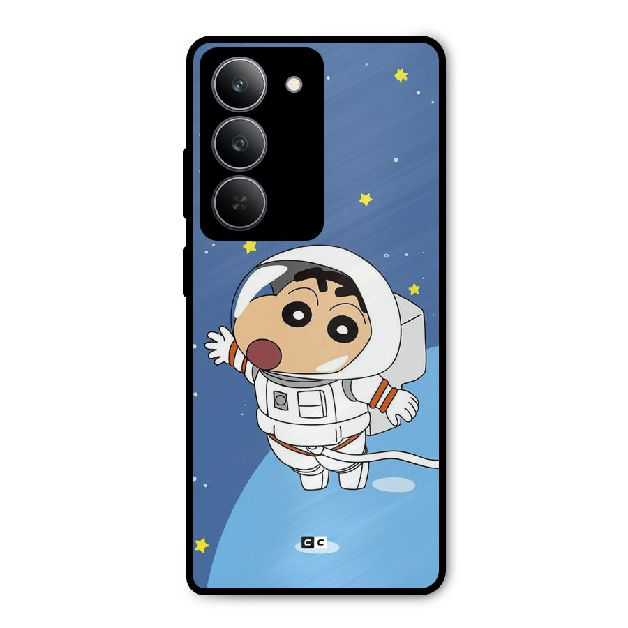 Astronaut Shinchan Metal Back Case for Realme 14x