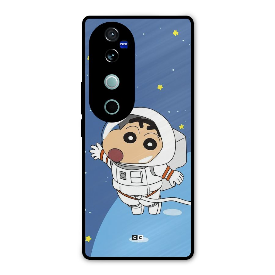Astronaut Shinchan Metal Back Case for Vivo V40