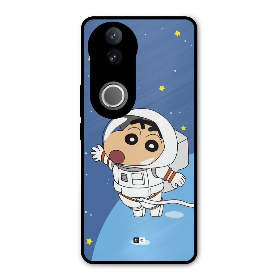 Astronaut Shinchan Metal Back Case for Vivo V50e