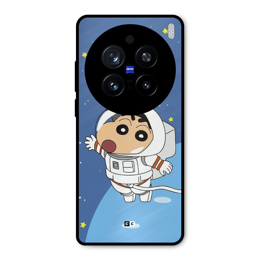 Astronaut Shinchan Metal Back Case for Vivo X200 Pro