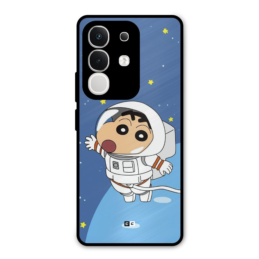 Astronaut Shinchan Metal Back Case for iQOO Z10x