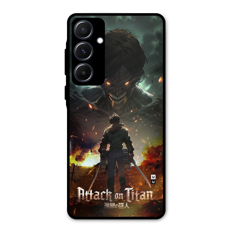 Atack On Titan Metal Back Case for Galaxy A55